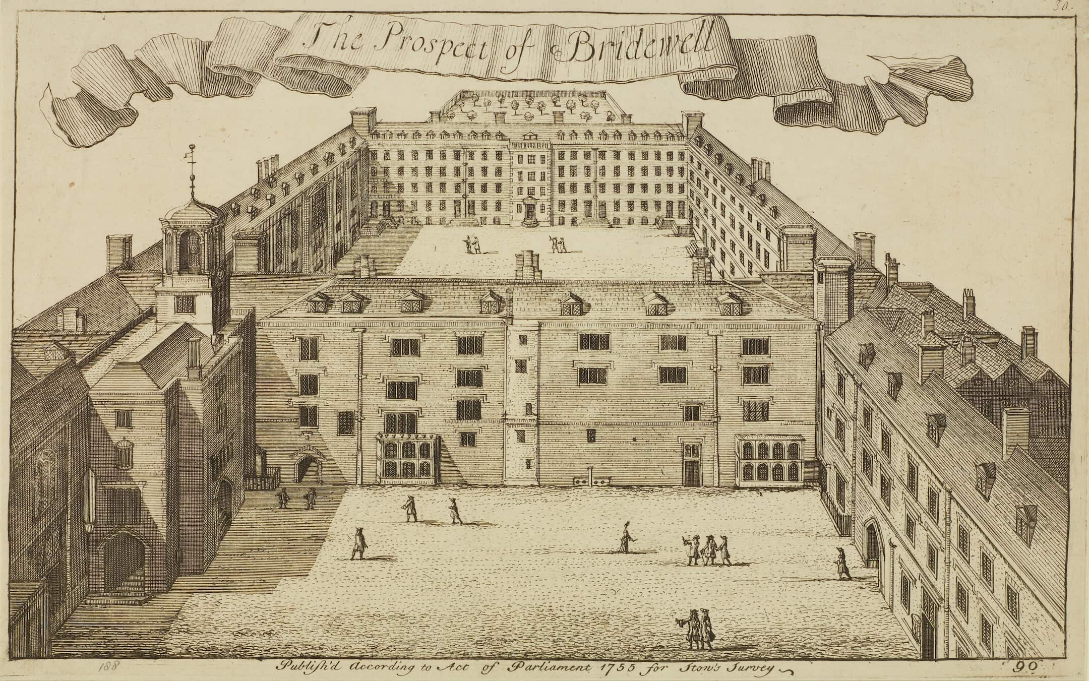 a building set around two courtyards