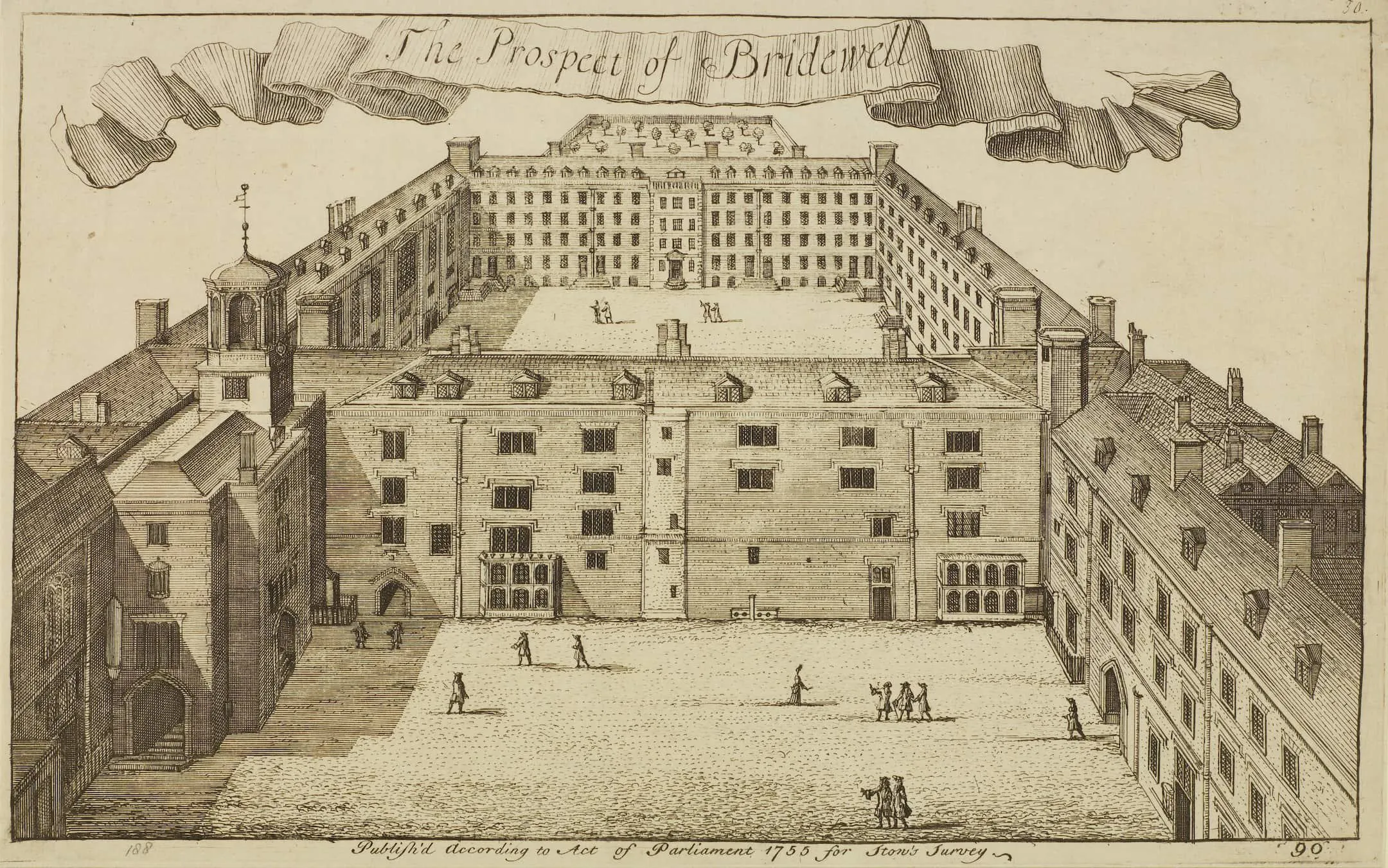 a building set around two courtyards