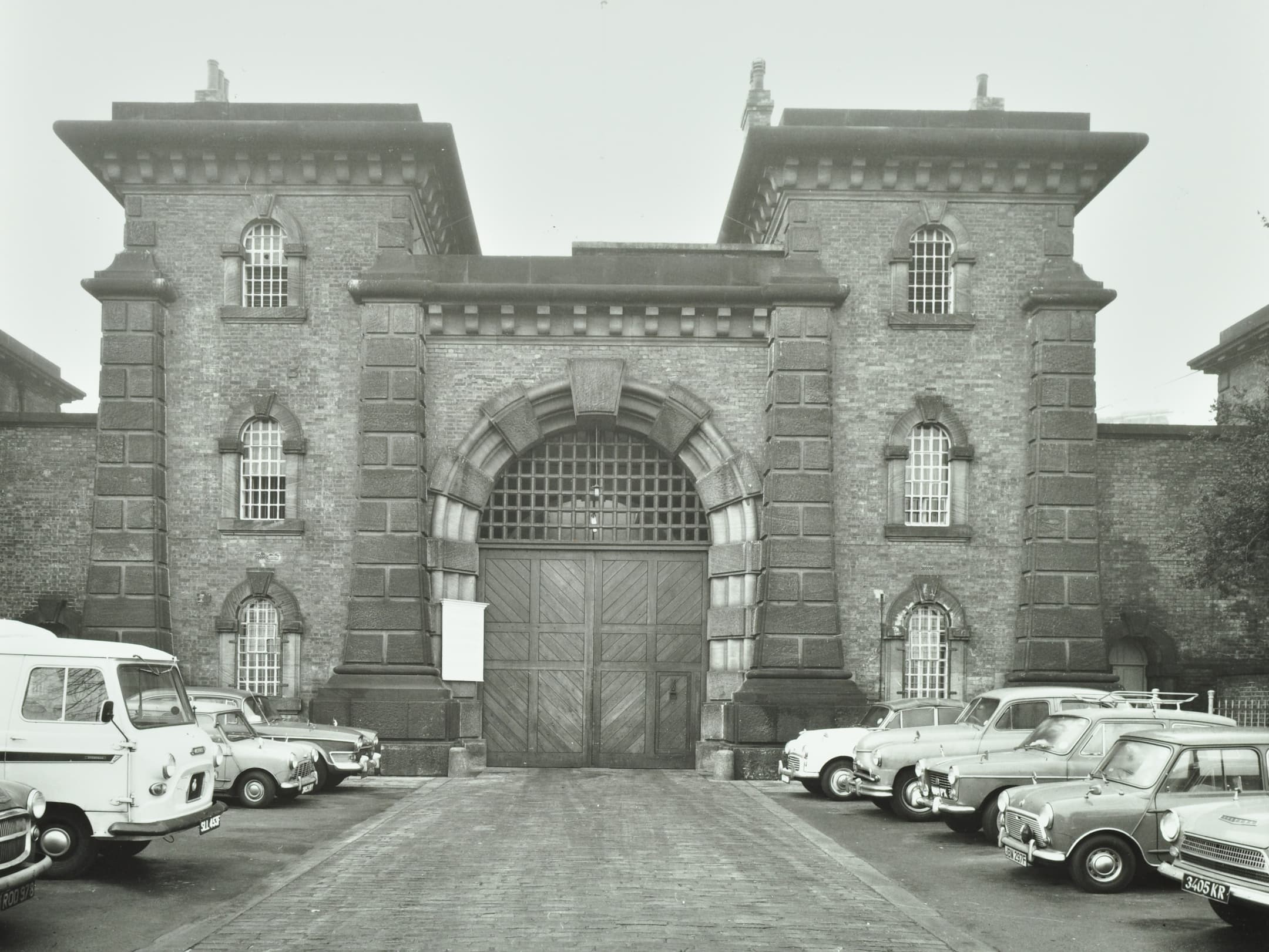 a large door and fortress-like entrance