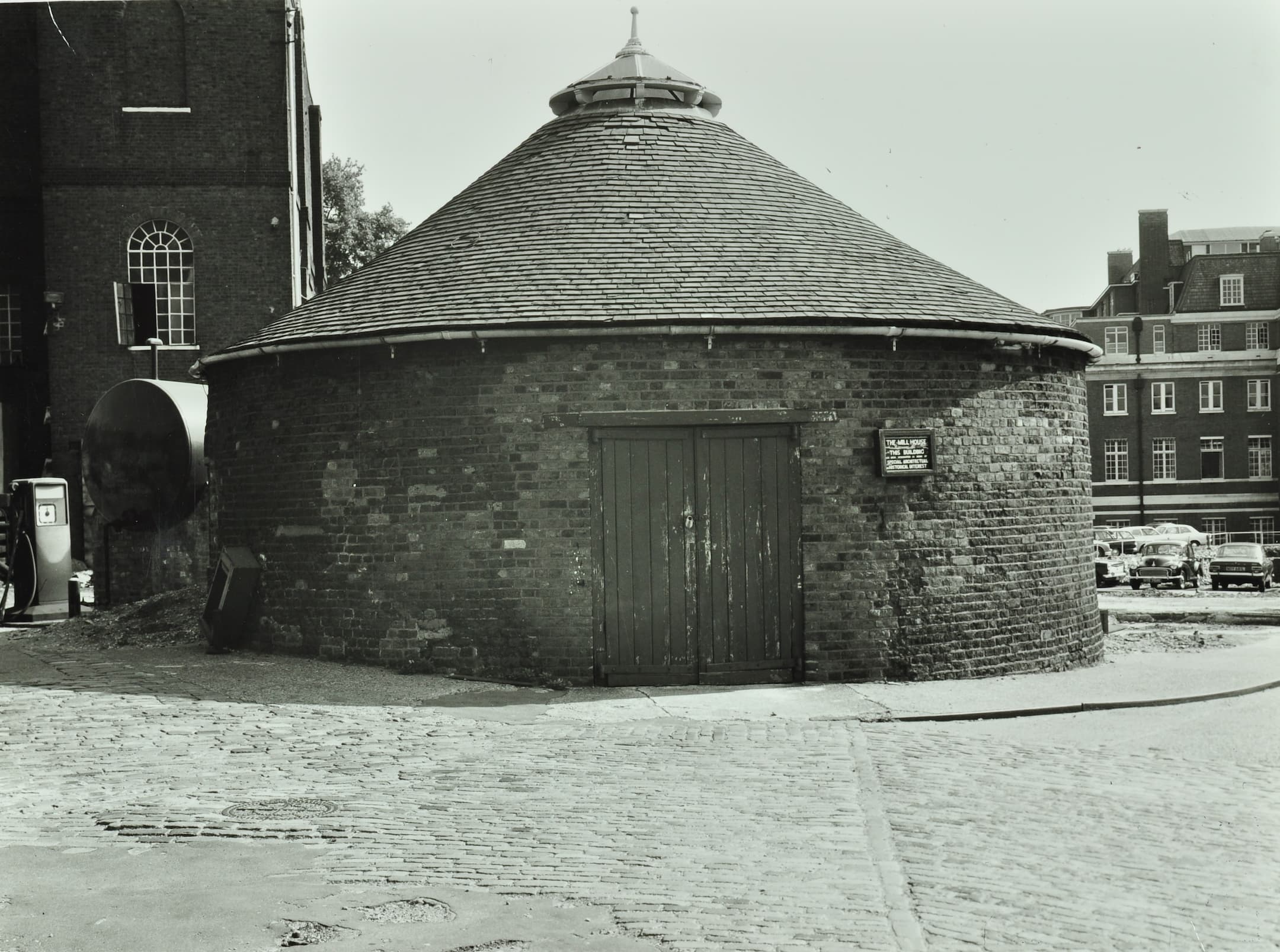 New River Head Mill House, base of the old windmill in 1973.