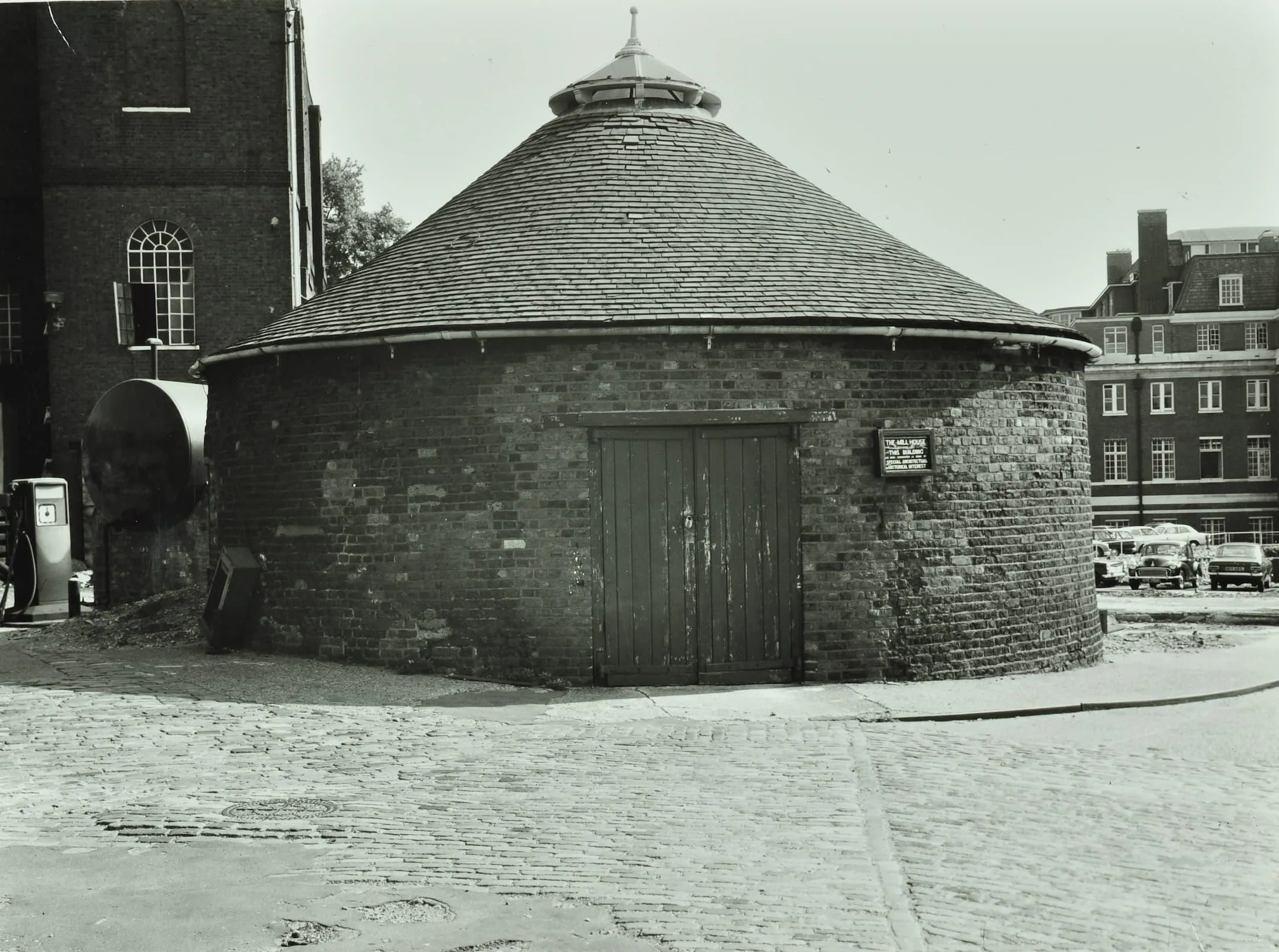 New River Head Mill House, base of the old windmill in 1973.