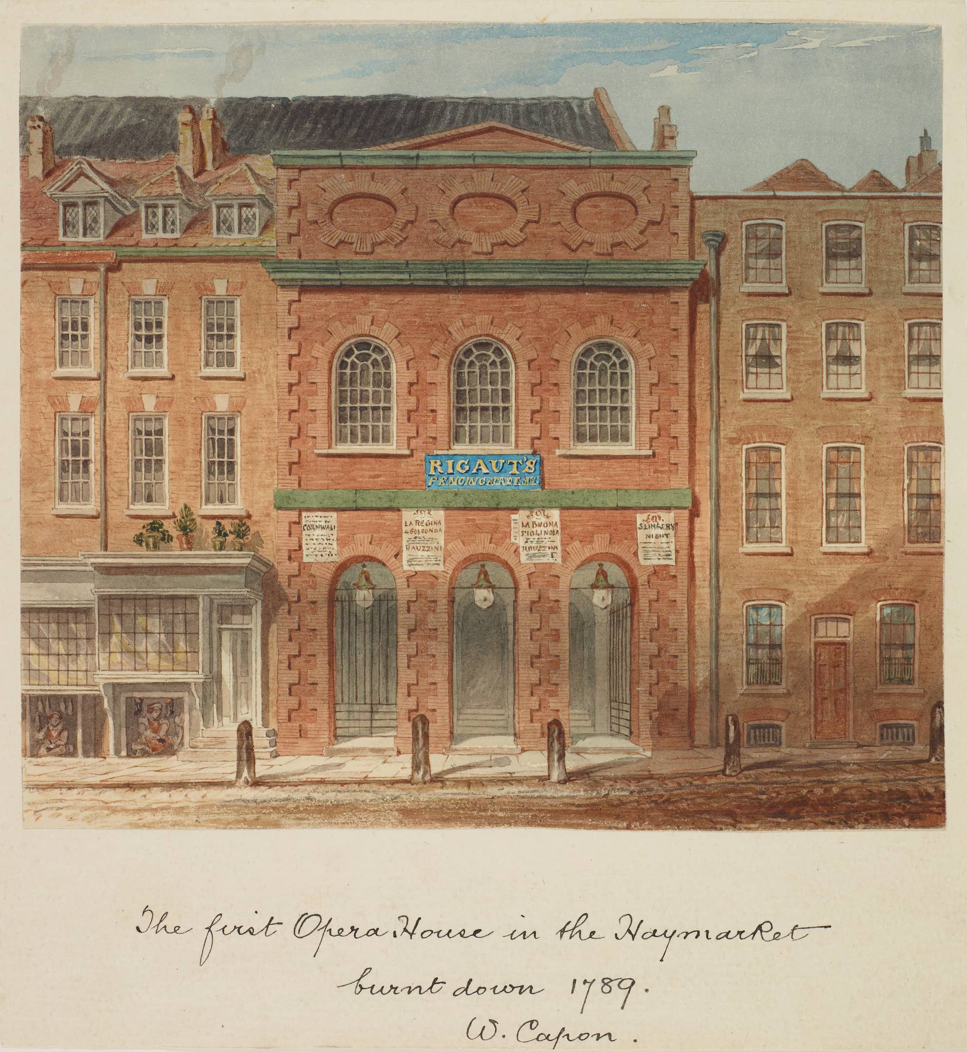 a red brick building on two storeys