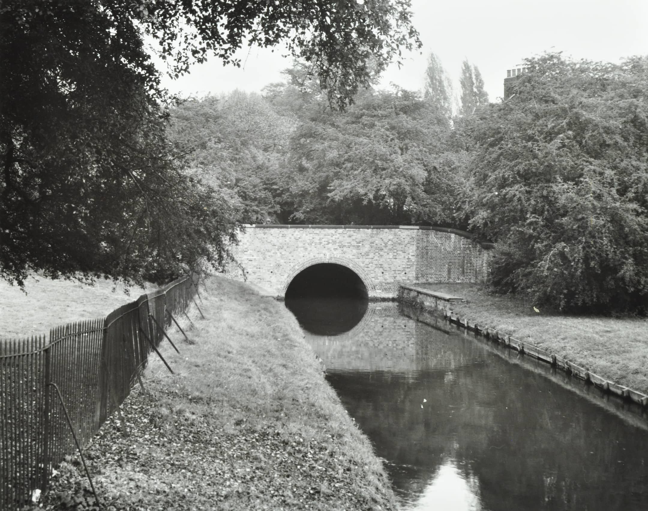a tunnel over the river