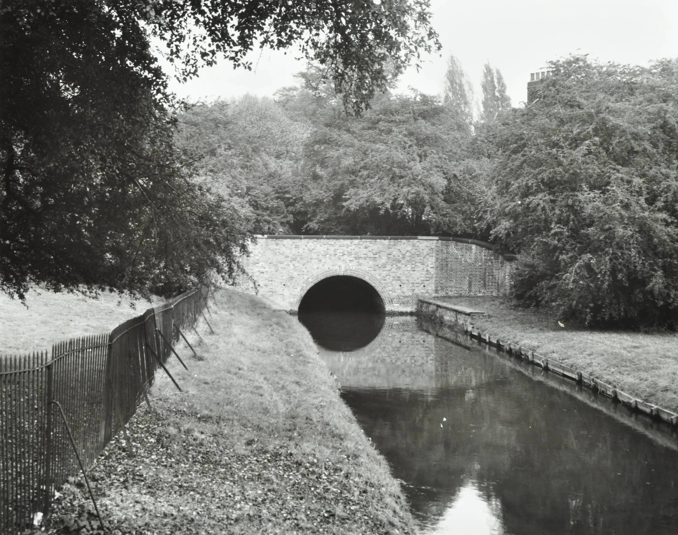 a tunnel over the river