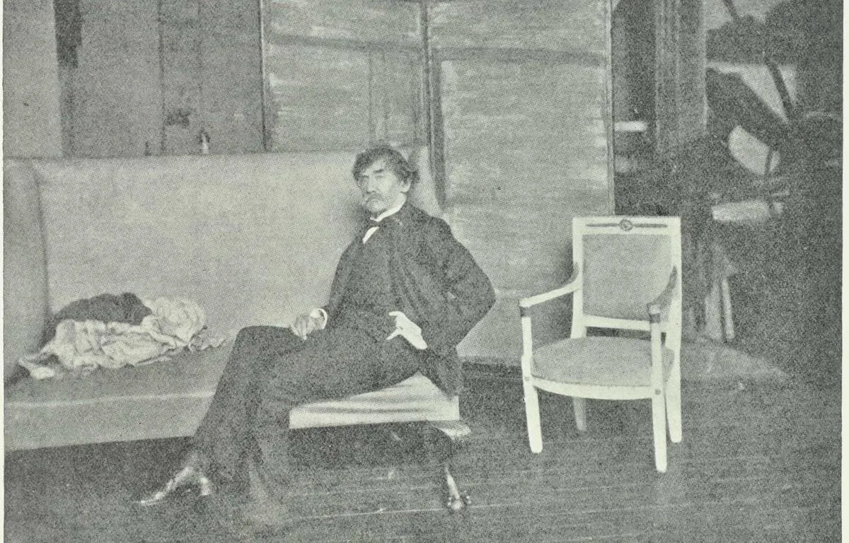 291715-Whistler in his study