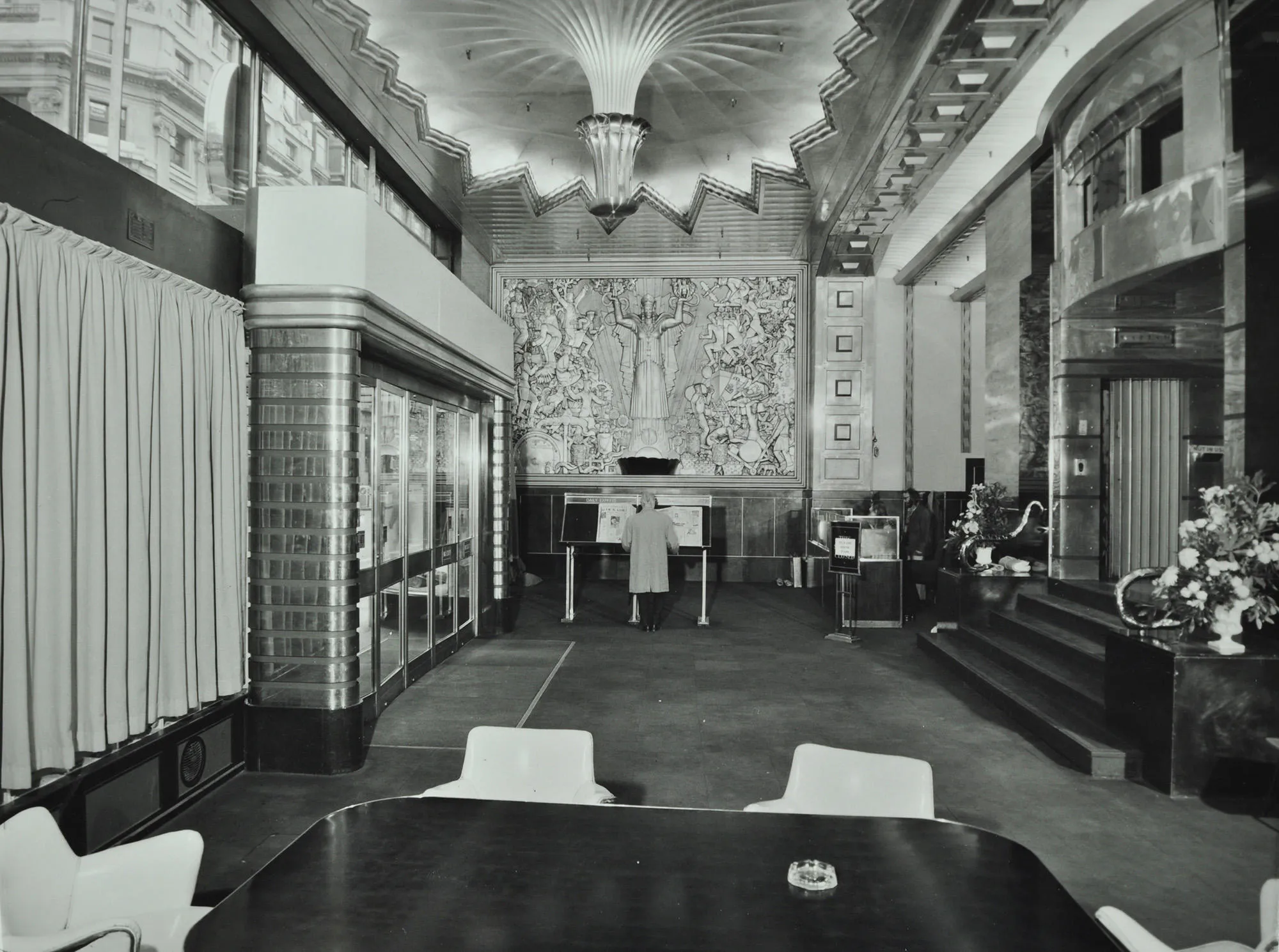 Art Deco interior of the entrance of the Daily Express building on Fleet Street