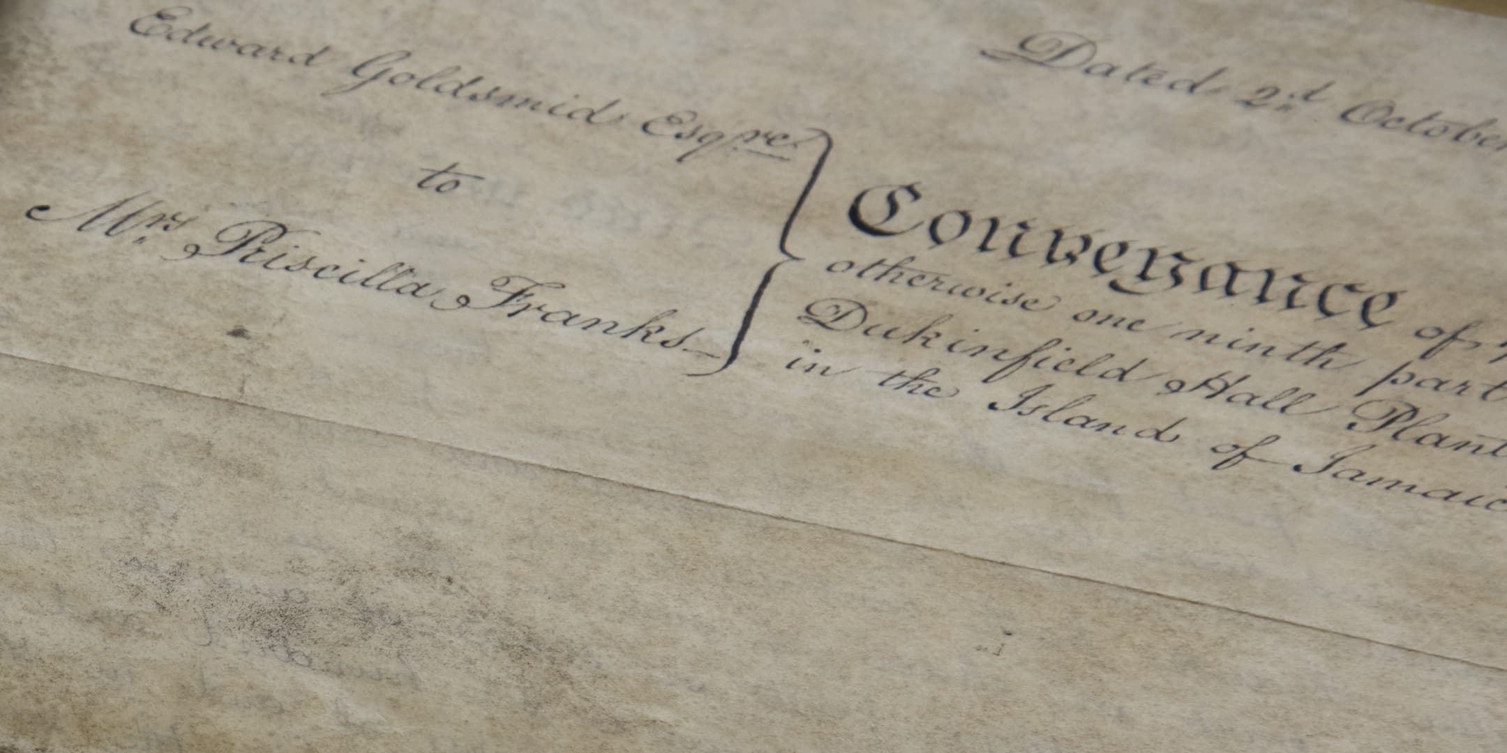 Conveyance by lease of Dukinfield Hall Plantation, 2 Oct 1822.