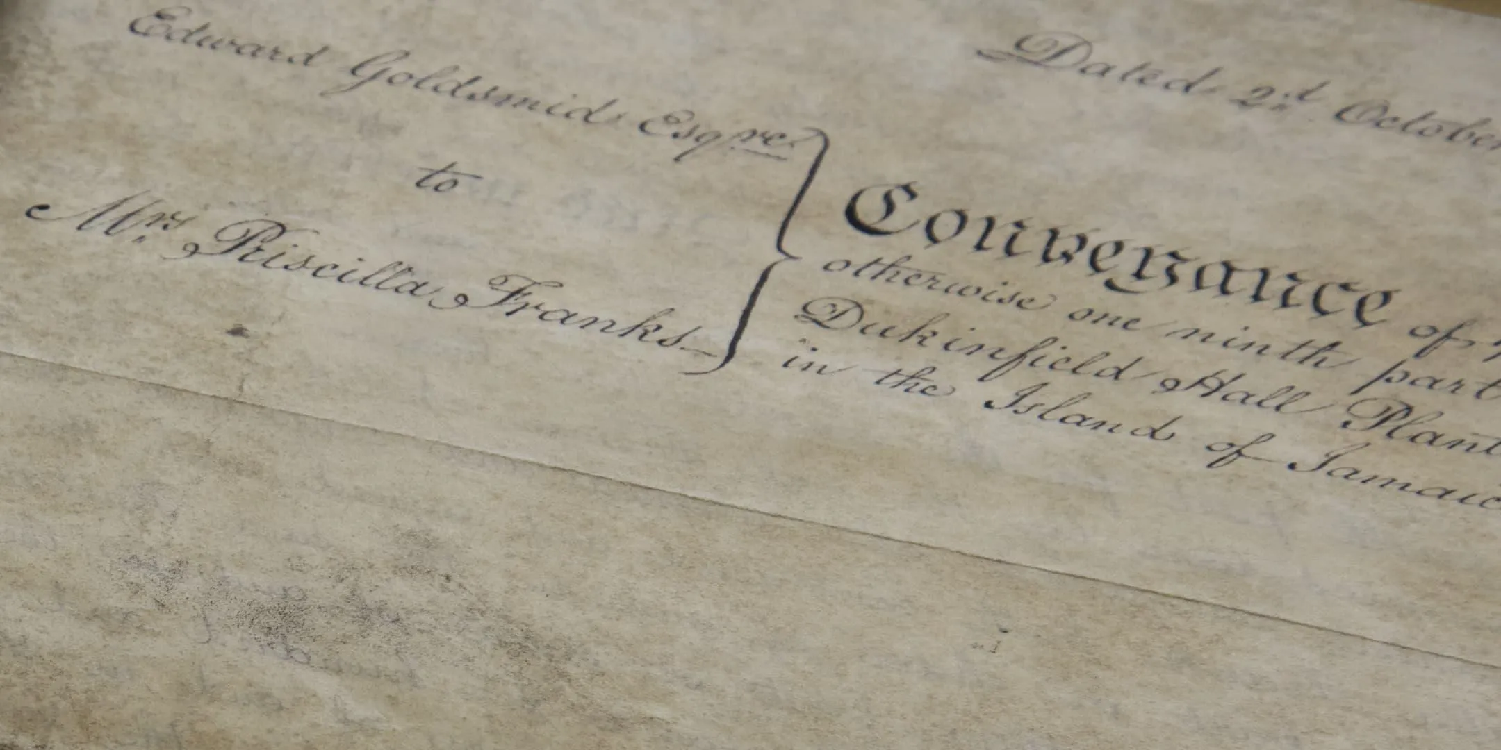 Conveyance by lease of Dukinfield Hall Plantation, 2 Oct 1822.