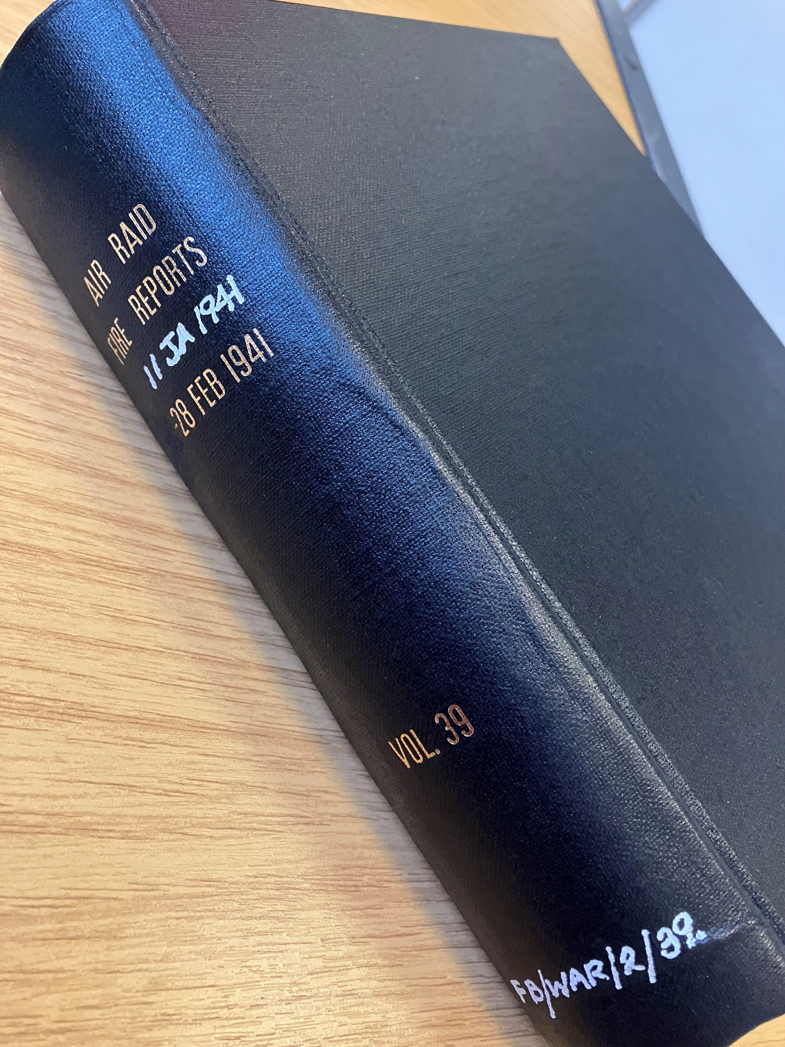 closed air raid report book volume for 28 Feb 1941