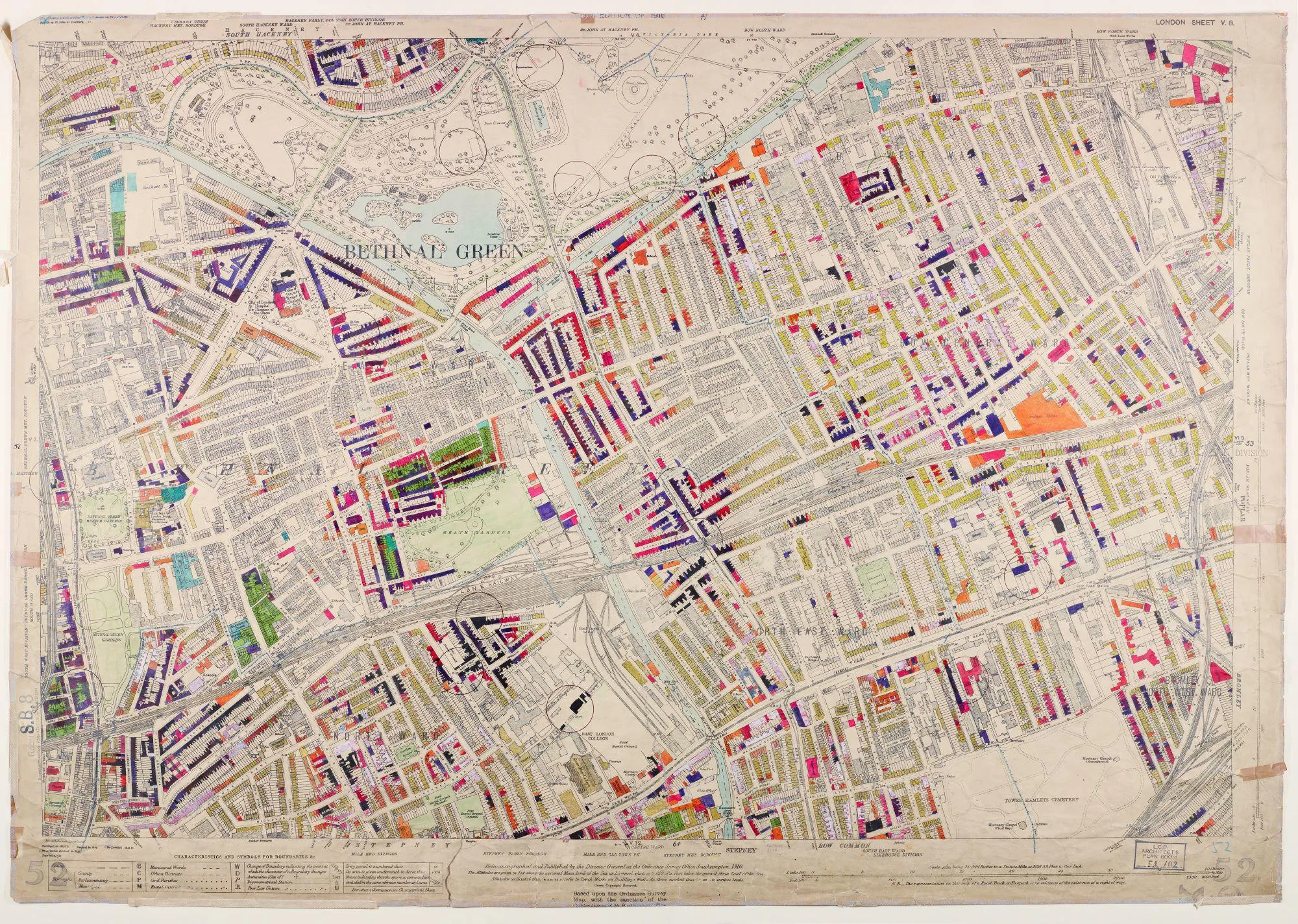 bomb damage map Bethnal Green area