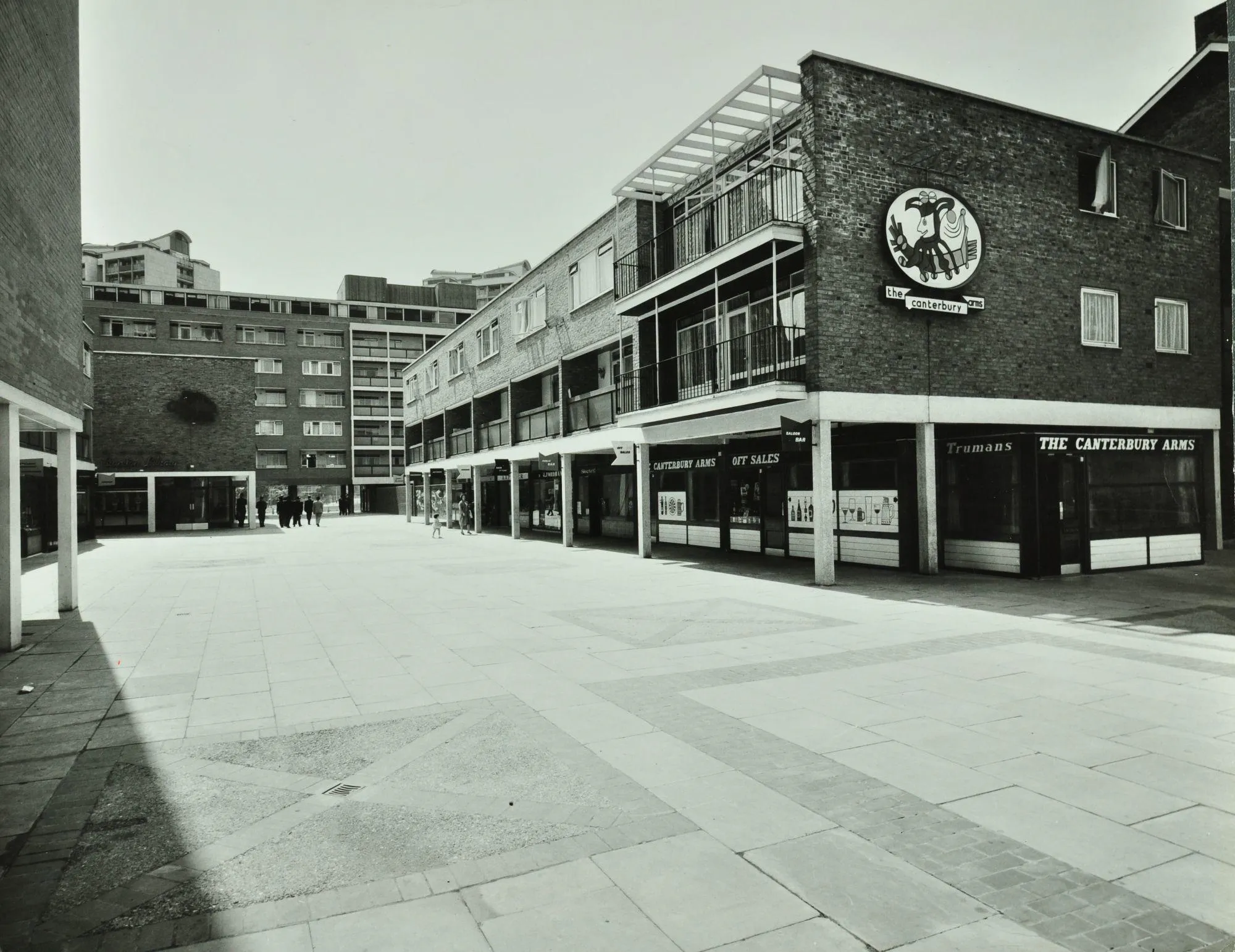 Shops on the Brandon Estate with Canterbury Arms public house