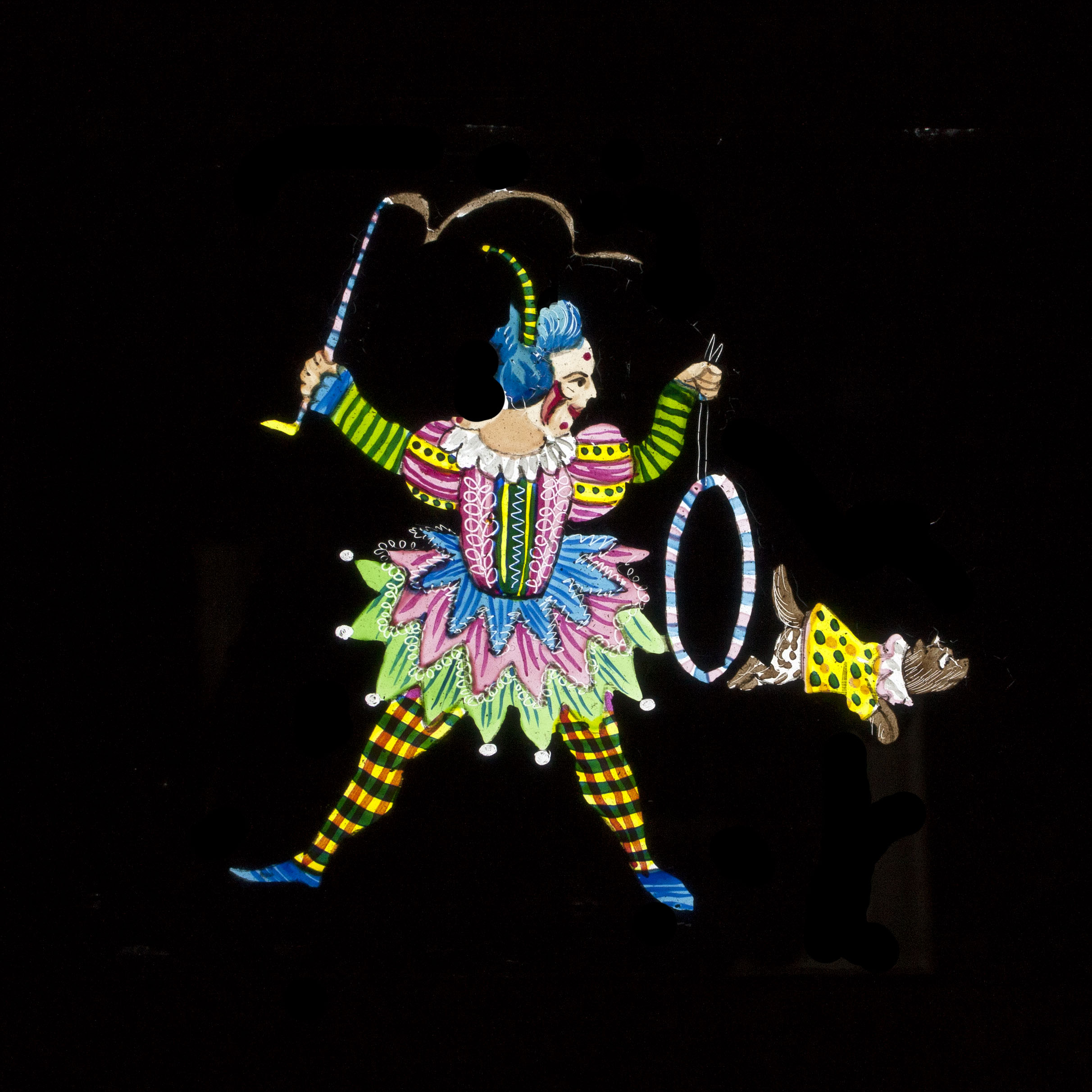 clown-with-dog-magic-lantern