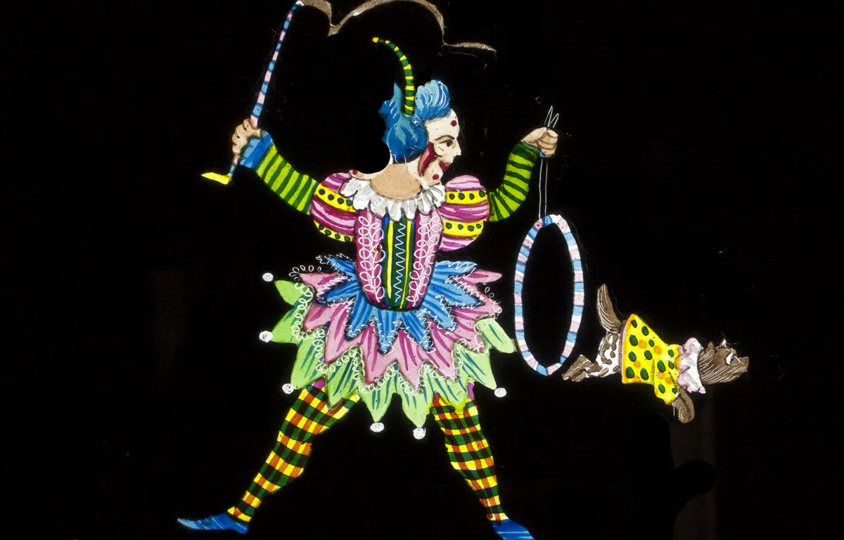 clown-with-dog-magic-lantern