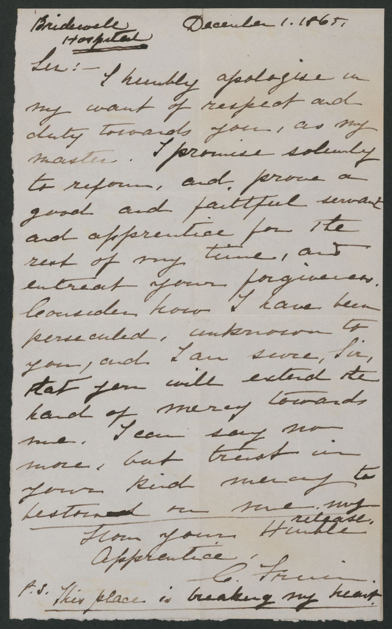 handwritten letter