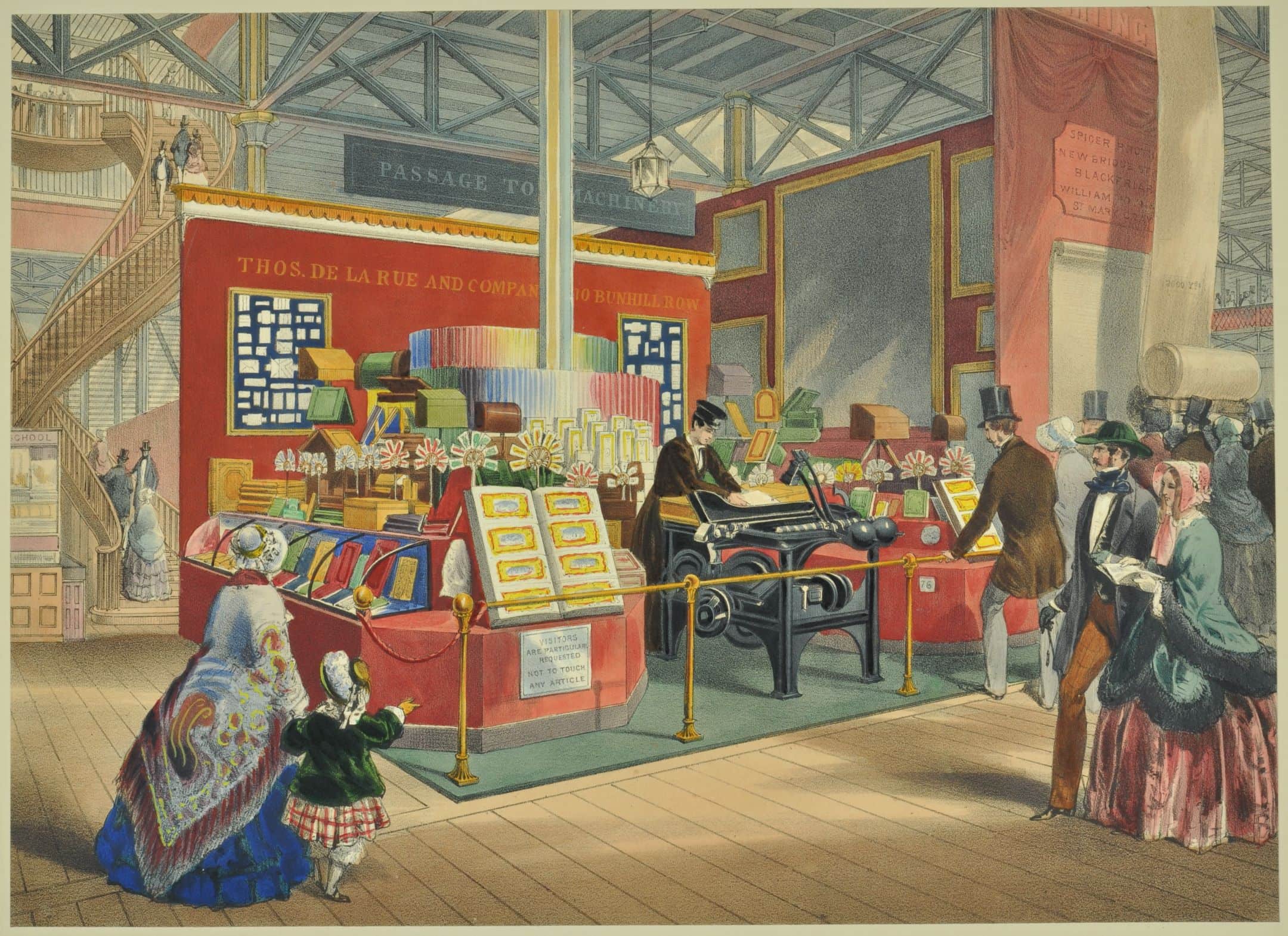 Crystal Palace De la Rues stationary stand, 1851