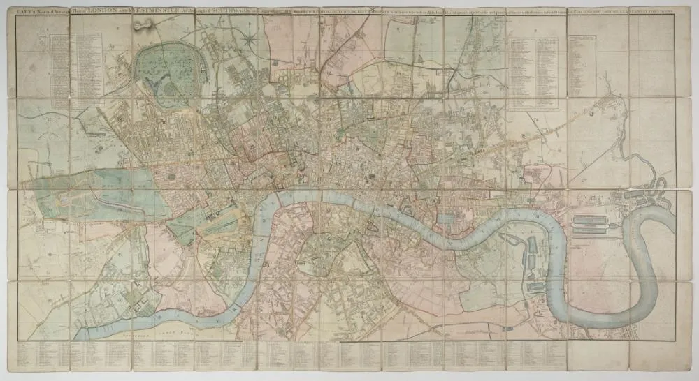Cary's new and accurate plan of London, 1824