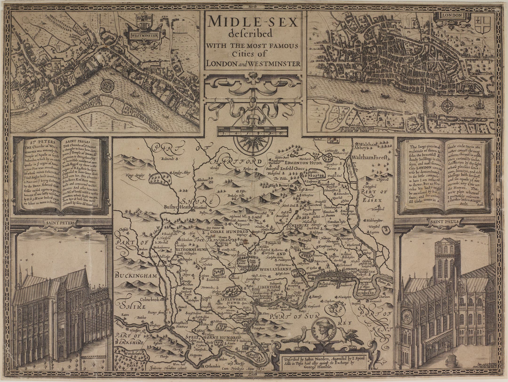 London and Middlesex Map