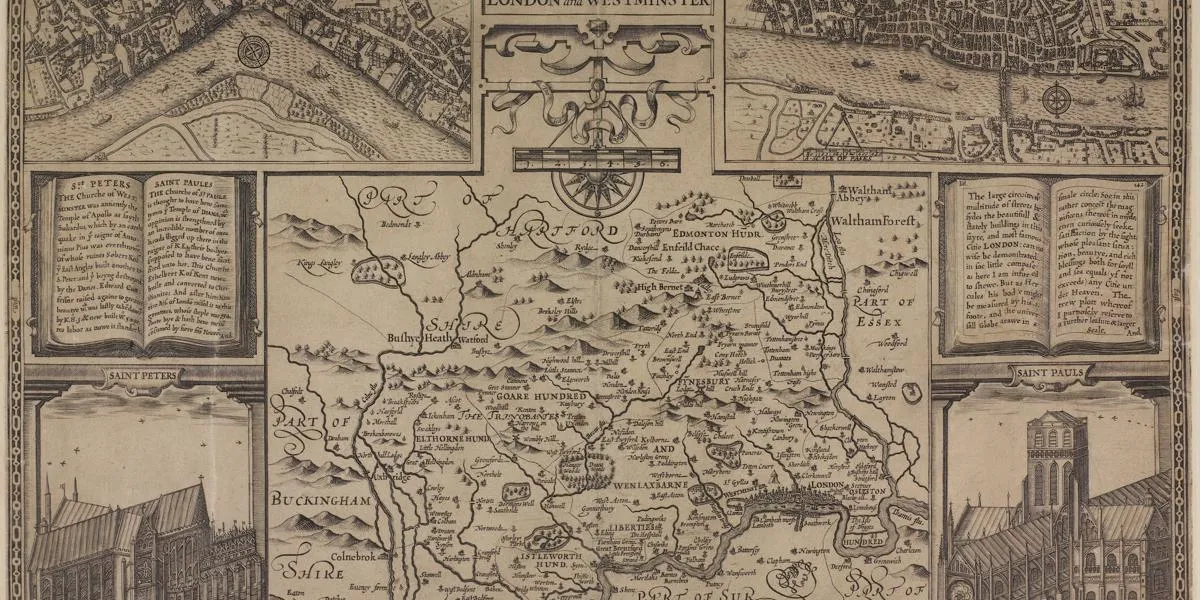 London and Middlesex Map