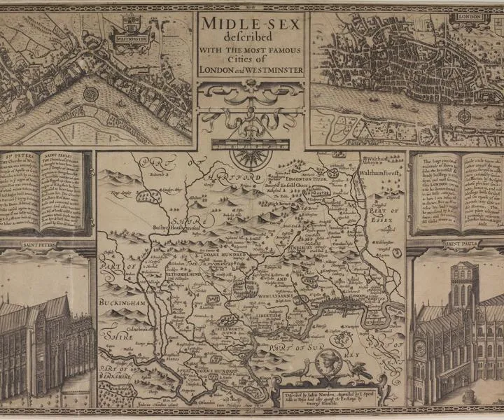 London and Middlesex Map
