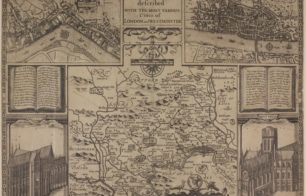 London and Middlesex Map