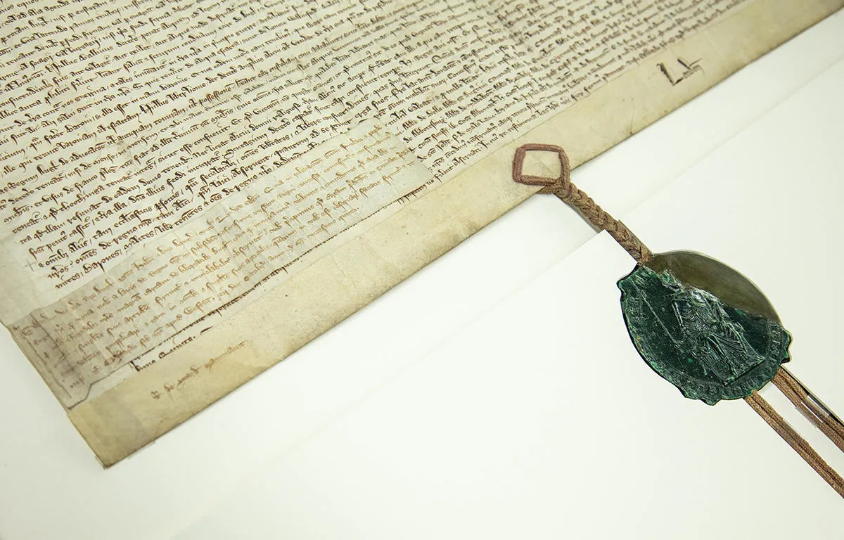 Magna Carta document and seal