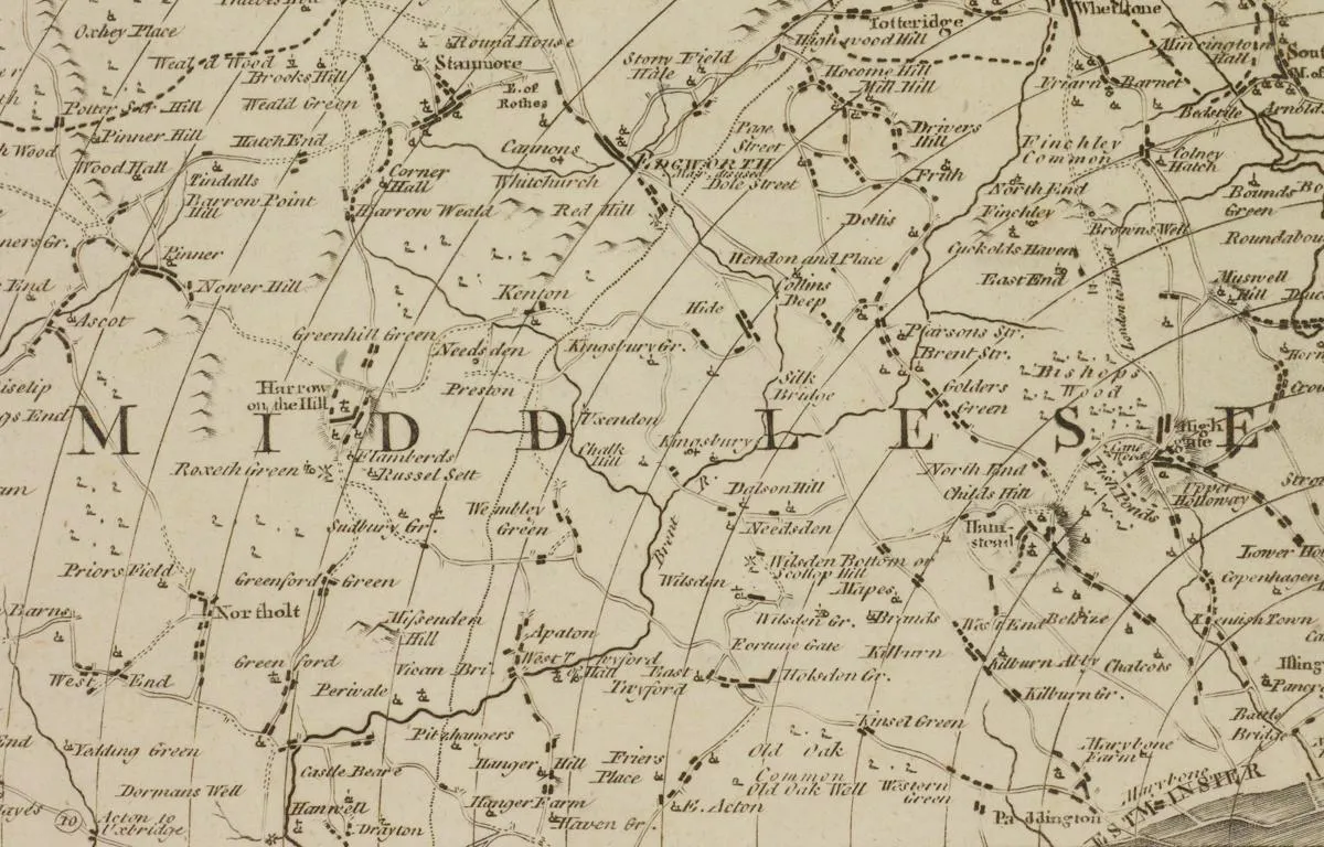 middlesex-radial-map