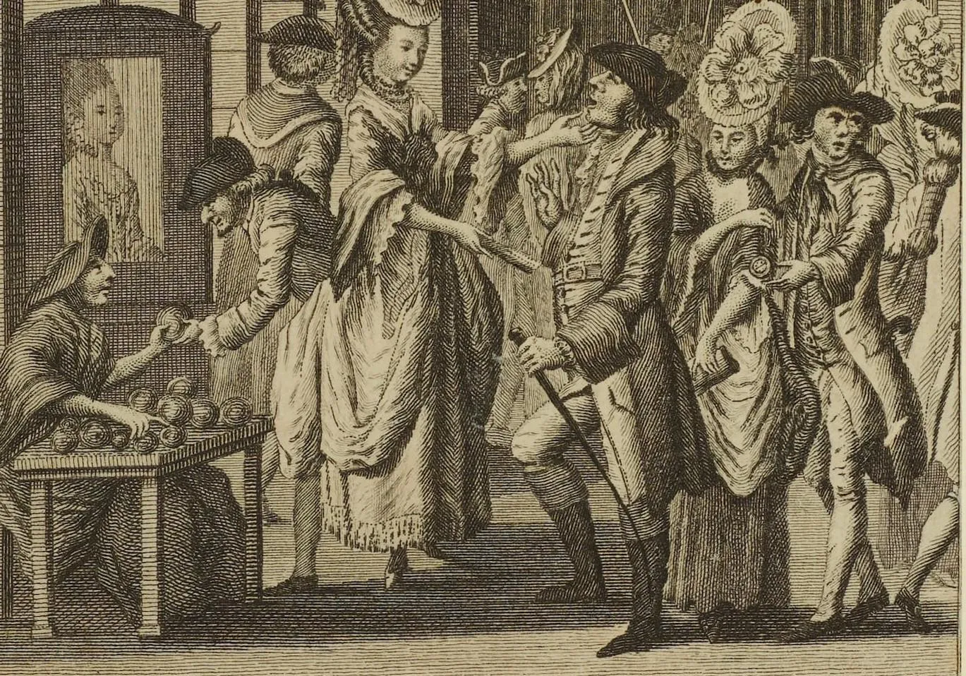 well dressed people are being pickpocketed