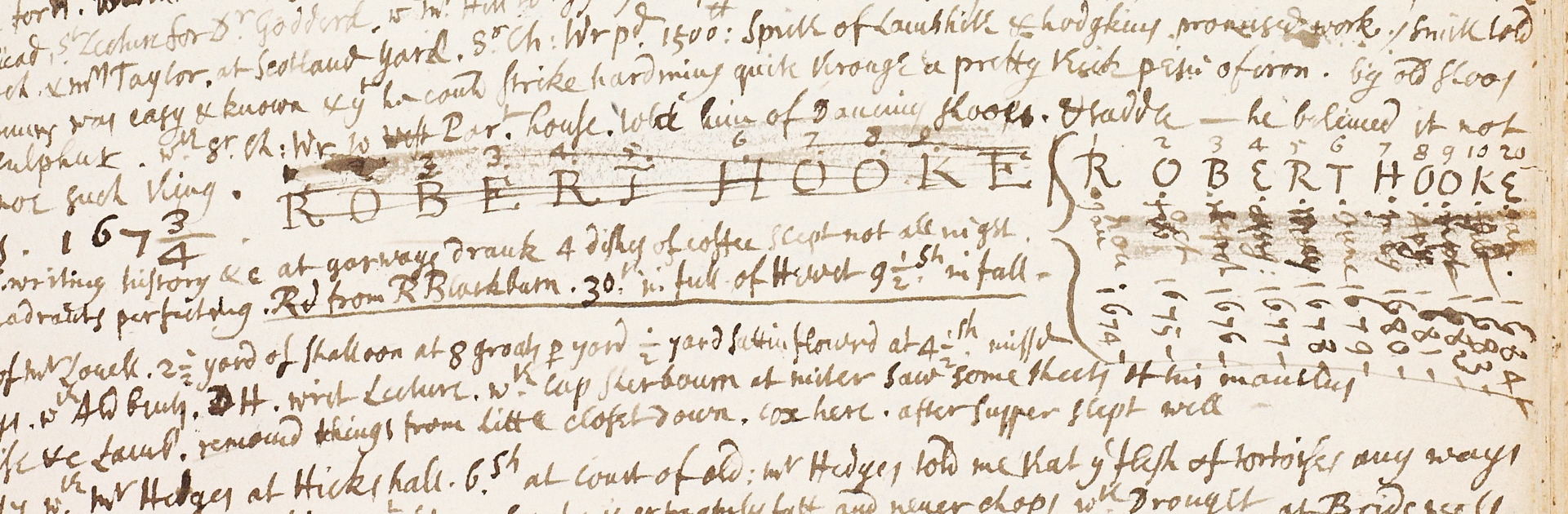 Robert Hooke Diary