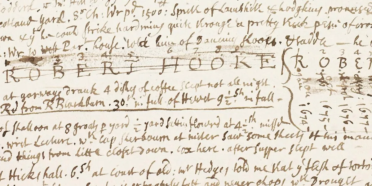 Robert Hooke Diary