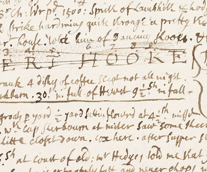 Robert Hooke Diary