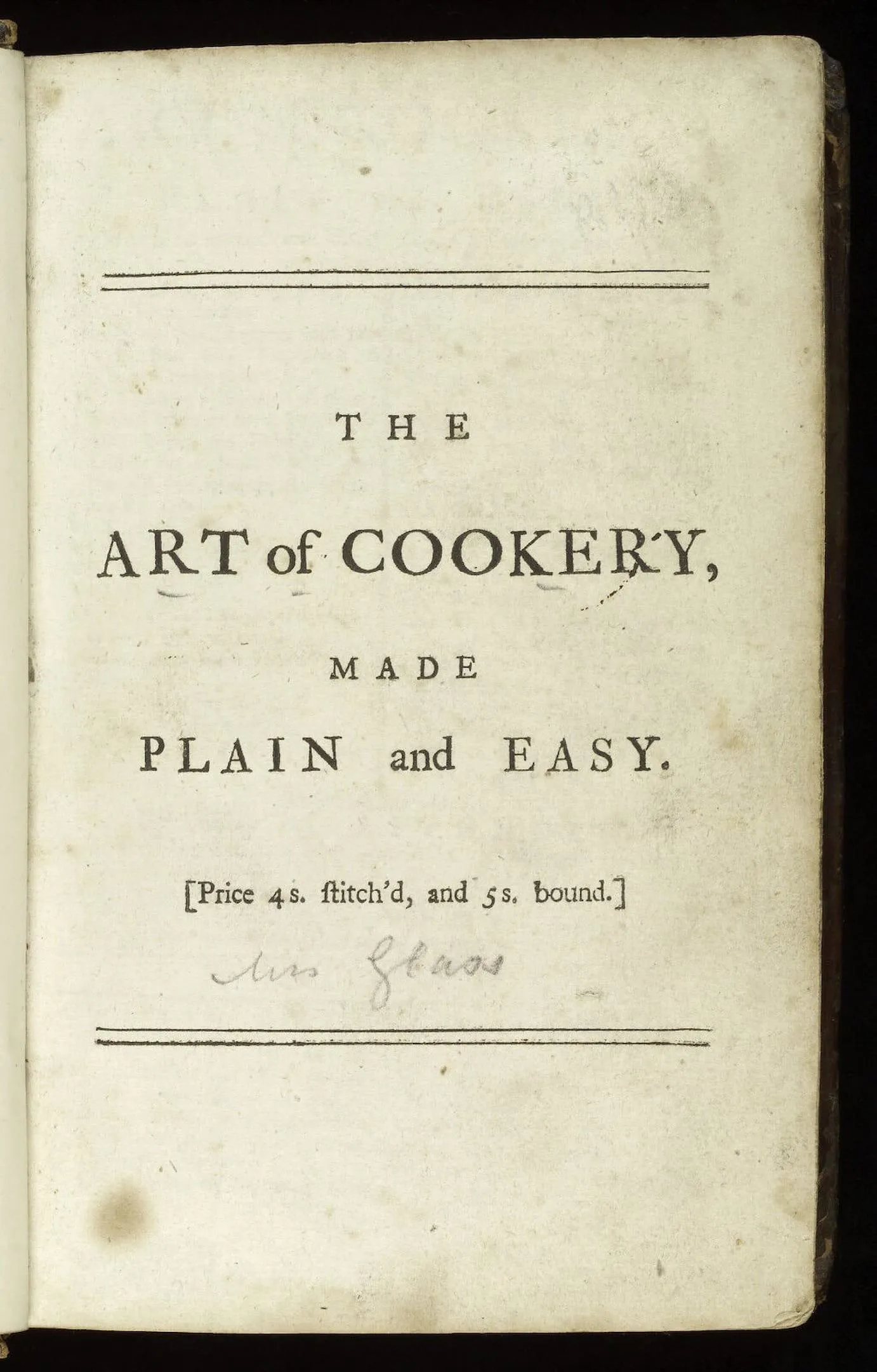 printed title page