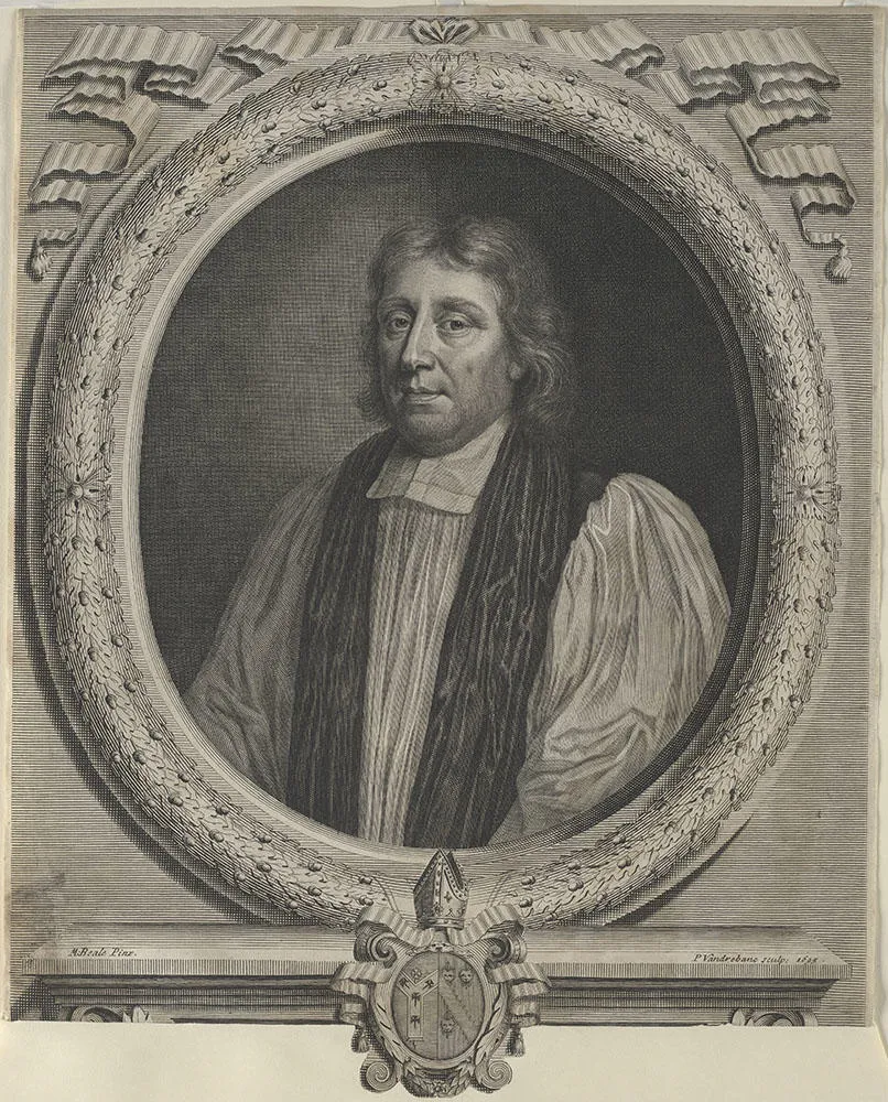 engraving of the archbishop of canterbury thomas tenison in his clerical garments